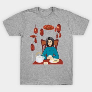 Lady in chinese restaurant T-Shirt